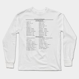 Derivatives And Integrals Long Sleeve T-Shirt